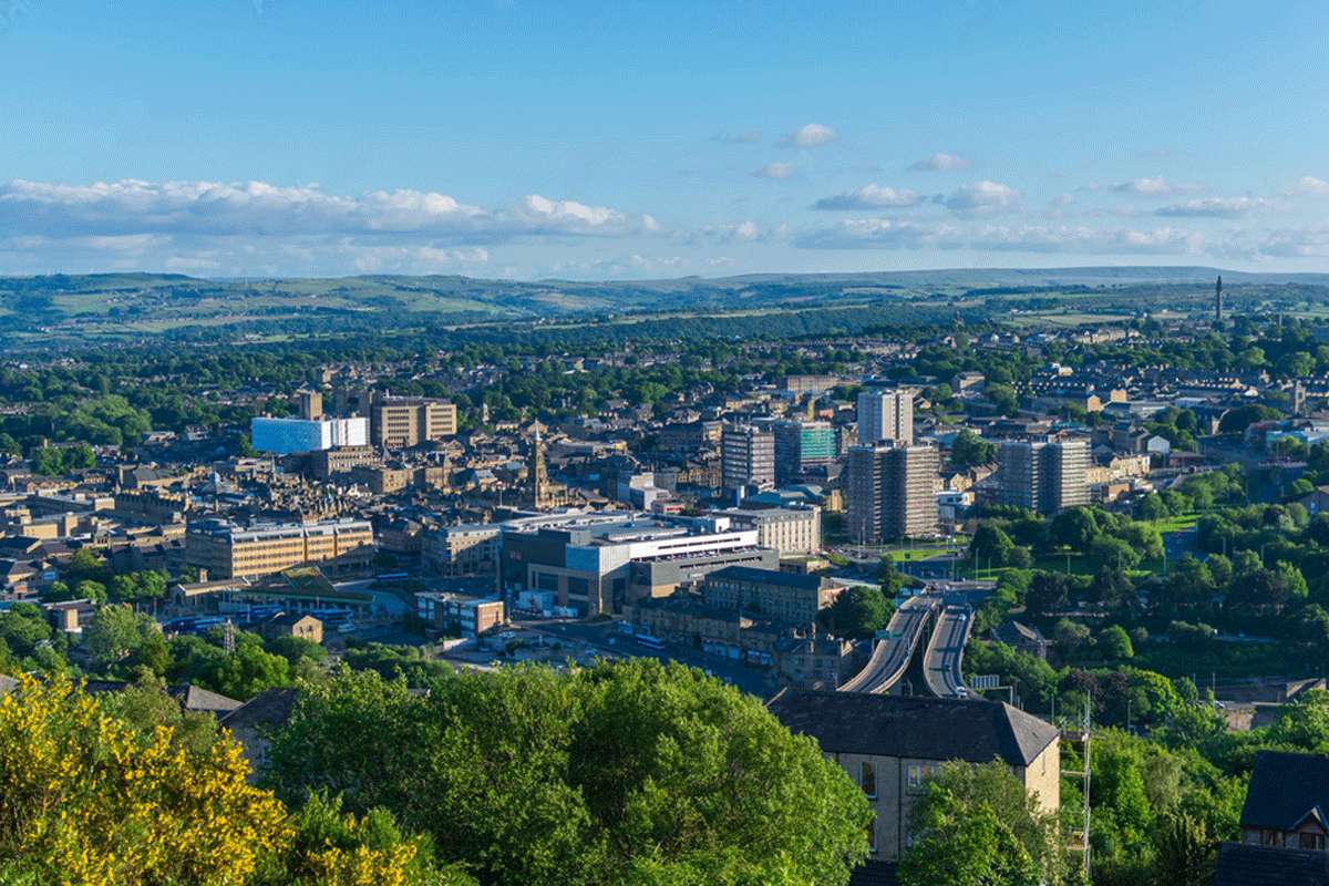 View across Calderdale in West Yorkshire